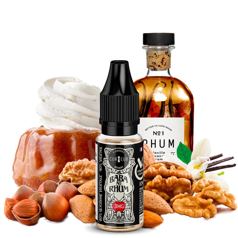 E-Liquid Baba au Rhum (Rumkuchen & Nüsse)  - Edition Dessert by Curieux | 10ml