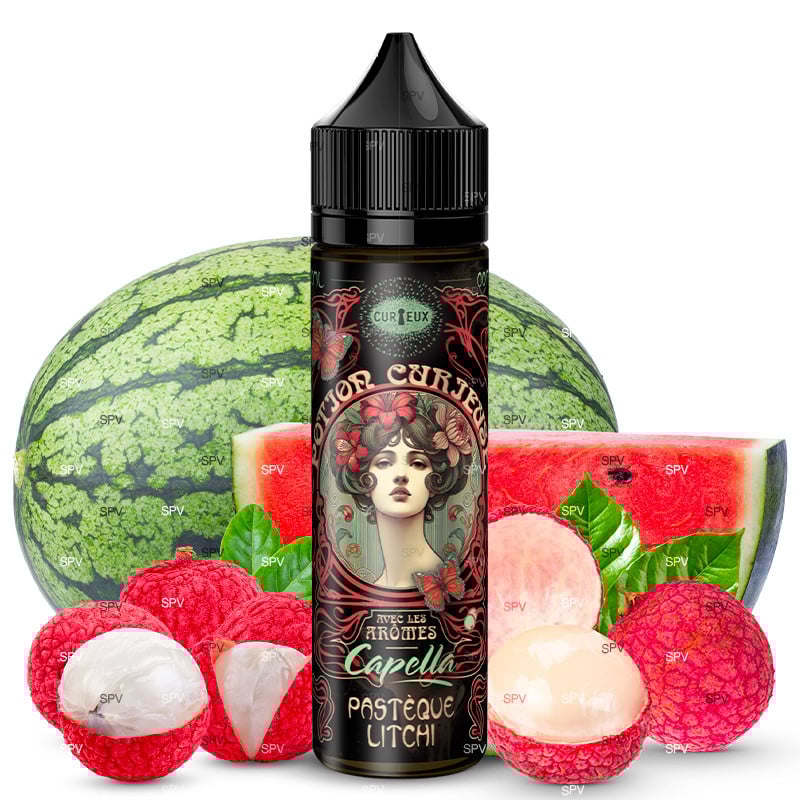 E-liquide Pastèque Litchi (arômes Capella) - Potions Curieuses by Curieux | 50 ml